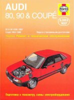 Audi 80 / 90 & Coupe с 1986–1990 бензин Книга по ремонту и эксплуатации