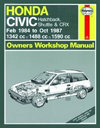 Honda Civic February 1984 to October 1987Haynes. Англ. яз.