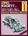 Opel Kadett fwd 1979 to October 1984. Haynes. Англ. яз. 