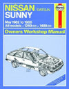 Nissan Sunny/Datsun May 1982 to 1986. Haynes. Англ. яз. 