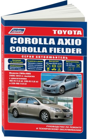 Toyota Corolla Axio / Fielder с 2006-2012 бензин Мануал по ремонту и техническому обслуживанию 