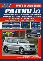 Mitsubishi Pajero iO с 1998-2007 бензин Книга по ремонту и техническому обслуживанию