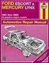 Ford Escort & Mercury Lynx 1981 thru 1990. Haynes. Англ. яз.