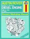 Austin/Rover. Diesel Engine 1986 to 1993 2.0 litre. Haynes. Англ. яз. 