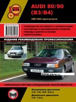 Audi 80 / 90 с 1986-1994 бензин / дизель Инструкция по ремонту и эксплуатации