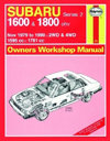 Subaru 1600 &amp; 1800 Series 2 November 1978 to 1990. Haynes. Англ. яз. 