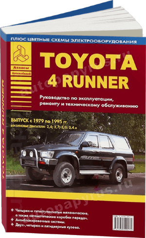 Toyota 4Runner с 1979-1995 бензин Мануал по ремонту и техническому обслуживанию 