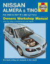 Nissan Almera &amp; Tino February 2000 to 2007 (V to 56 reg) . Haynes. Англ. яз. 
