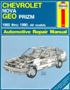 Chevrolet Nova &amp; Geo Prizm 1985 thru 1990. Haynes. Англ. яз. 