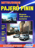 Mitsubishi Pajero Pinin с 1999-2005 бензин Книга по ремонту и эксплуатации