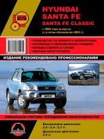 Hyundai Santa Fe / Santa Fe Classic c 2000 и с 2004 бензин / дизель Инструкция по ремонту и техническому обслуживанию