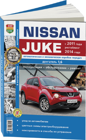 Nissan Juke с 2011 и с 2014 бензин Инструкция по ремонту и техническому обслуживанию 