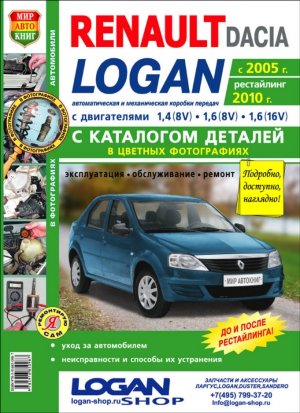 Renault Logan с 2005 и с 2010 бензин Пособие по ремонту и техническому обслуживанию 