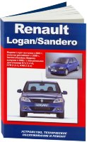 Renault Logan / Sandero с 2005 бензин Книга по ремонту и техническому обслуживанию