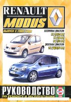 Renault Modus с 2004 бензин / дизель Книга по ремонту и техническому обслуживанию