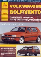 Volkswagen Golf / Vento с 1991-1997 бензин / дизель Мануал по ремонту и техническому обслуживанию